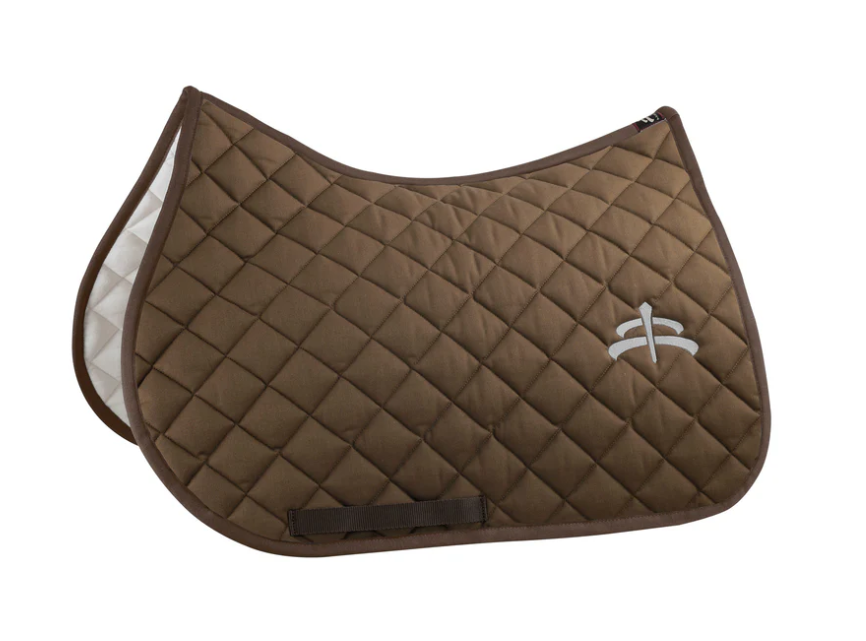 Makebe wadded saddle pad with logo